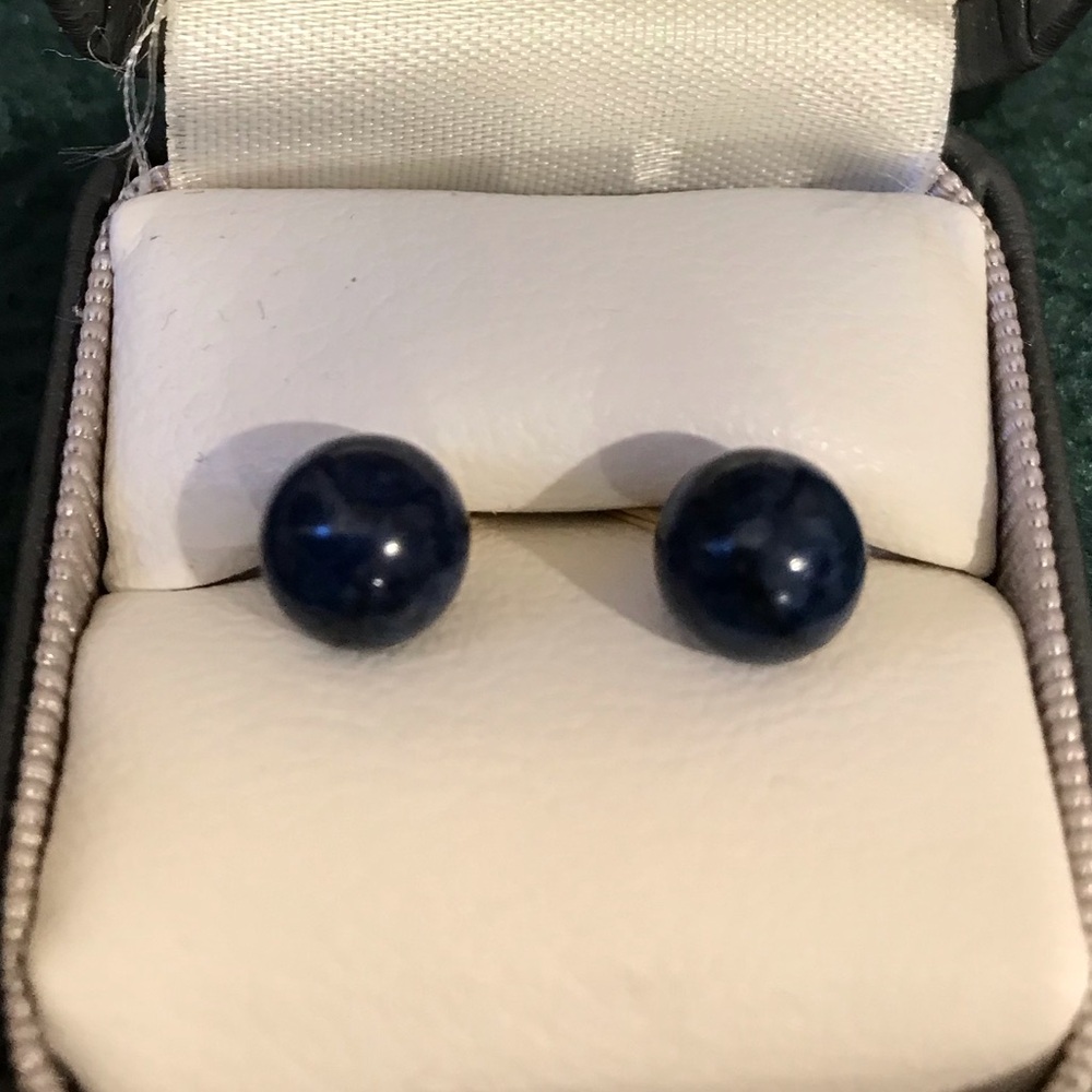 Lapis Lazuli Stud Earrings